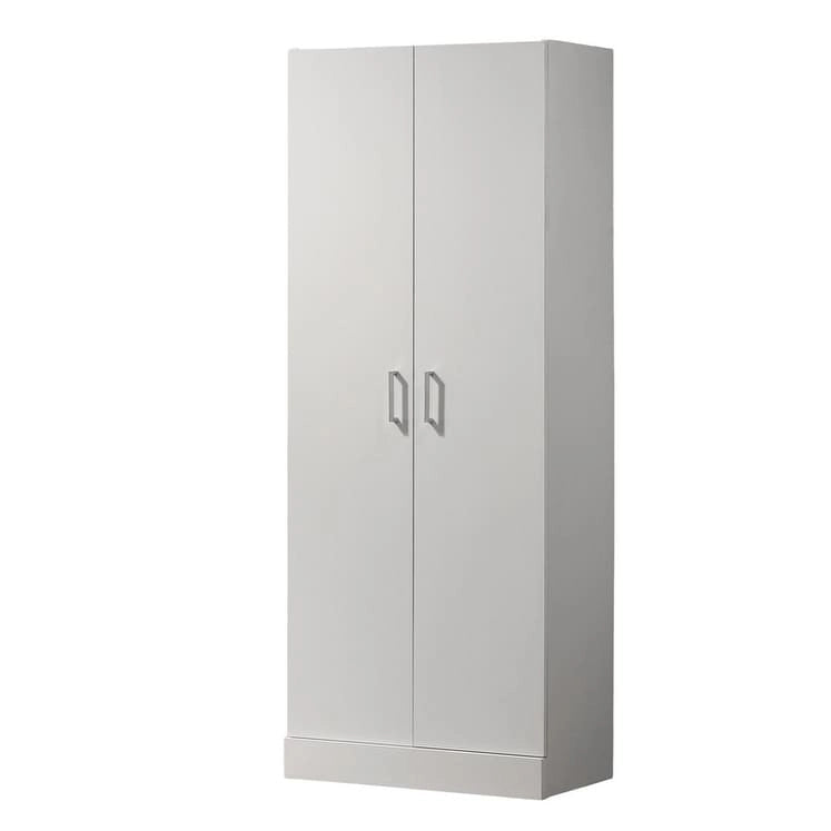 White 60" Double Door Storage Cabinet