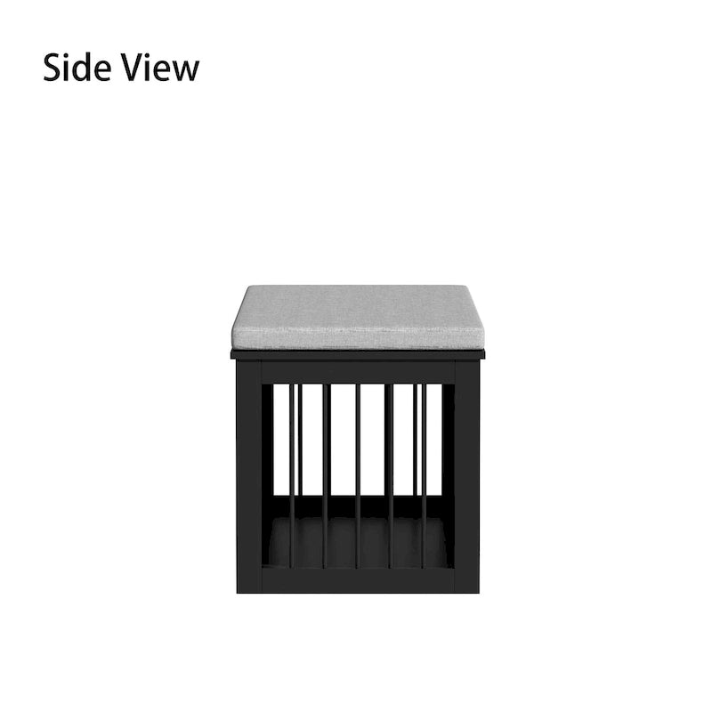Wooden Dog Crate & Home Bench - 47.2"