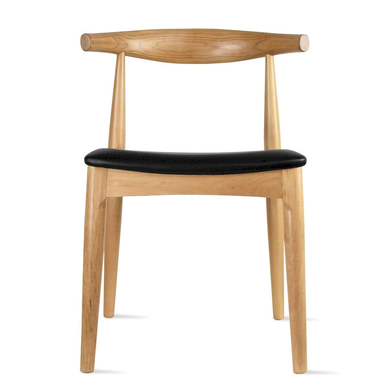 Wood Dining Chairs with PU Leather or Fabric Cushion Seat