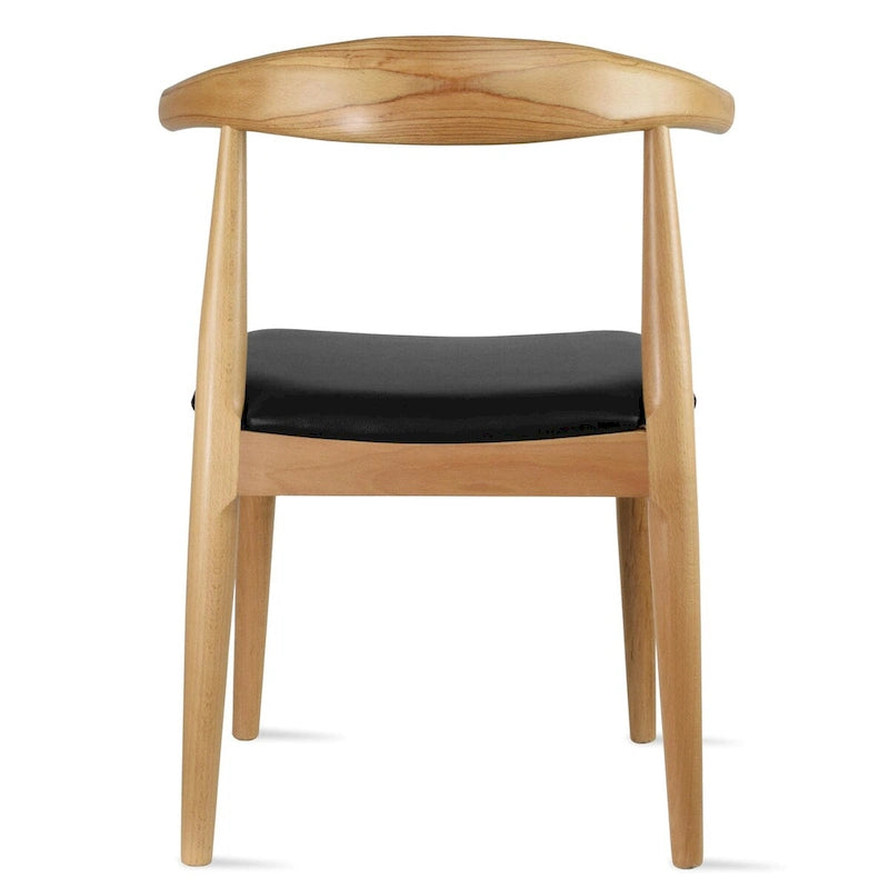 Wood Dining Chairs with PU Leather or Fabric Cushion Seat