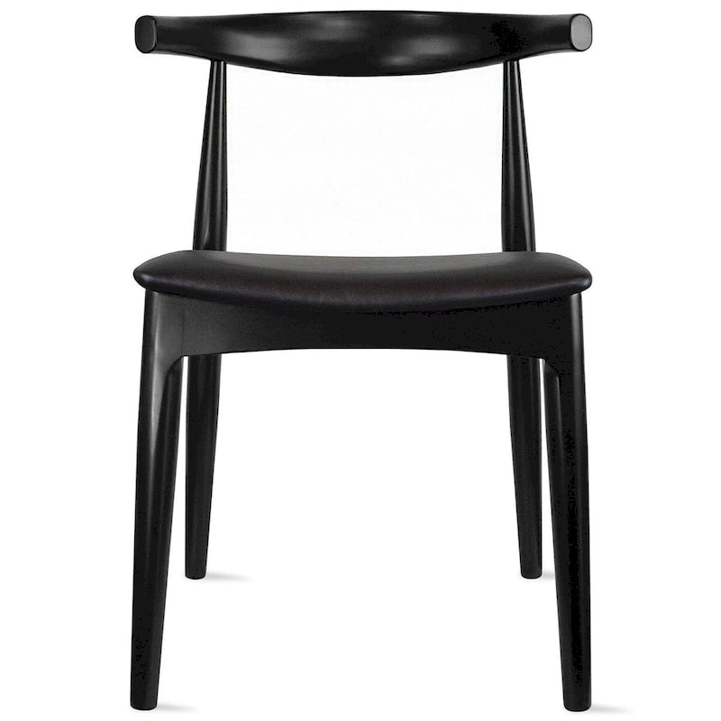 Wood Dining Chairs with PU Leather or Fabric Cushion Seat