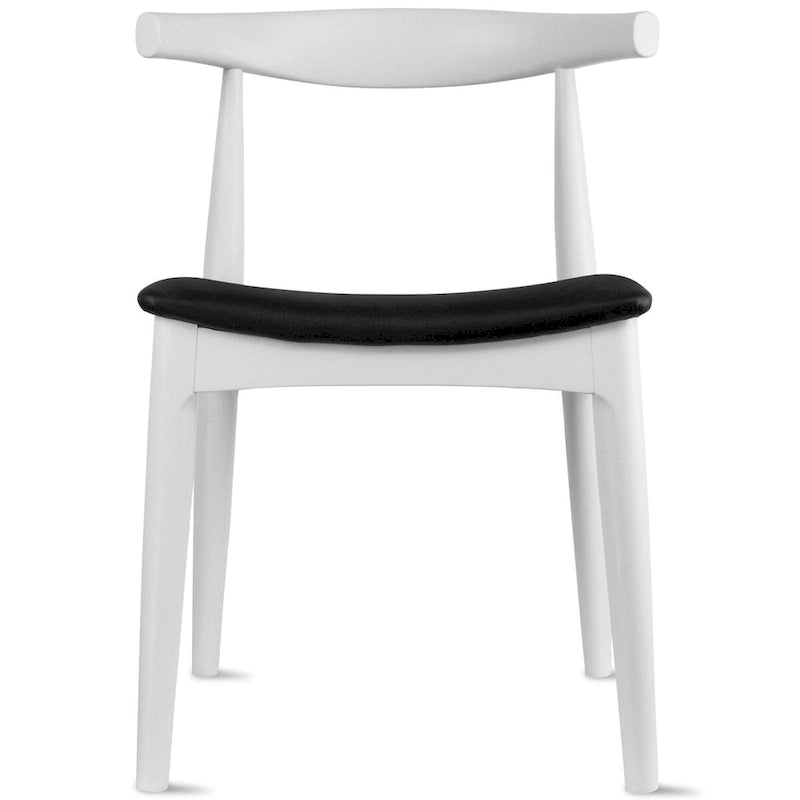 Wood Dining Chairs with PU Leather or Fabric Cushion Seat
