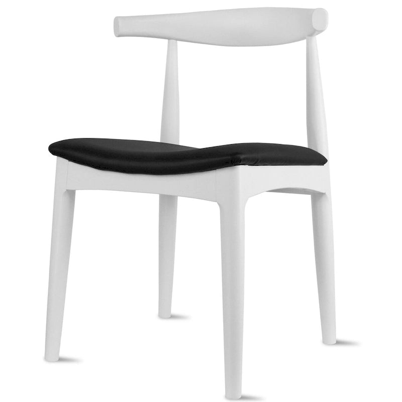 Wood Dining Chairs with PU Leather or Fabric Cushion Seat