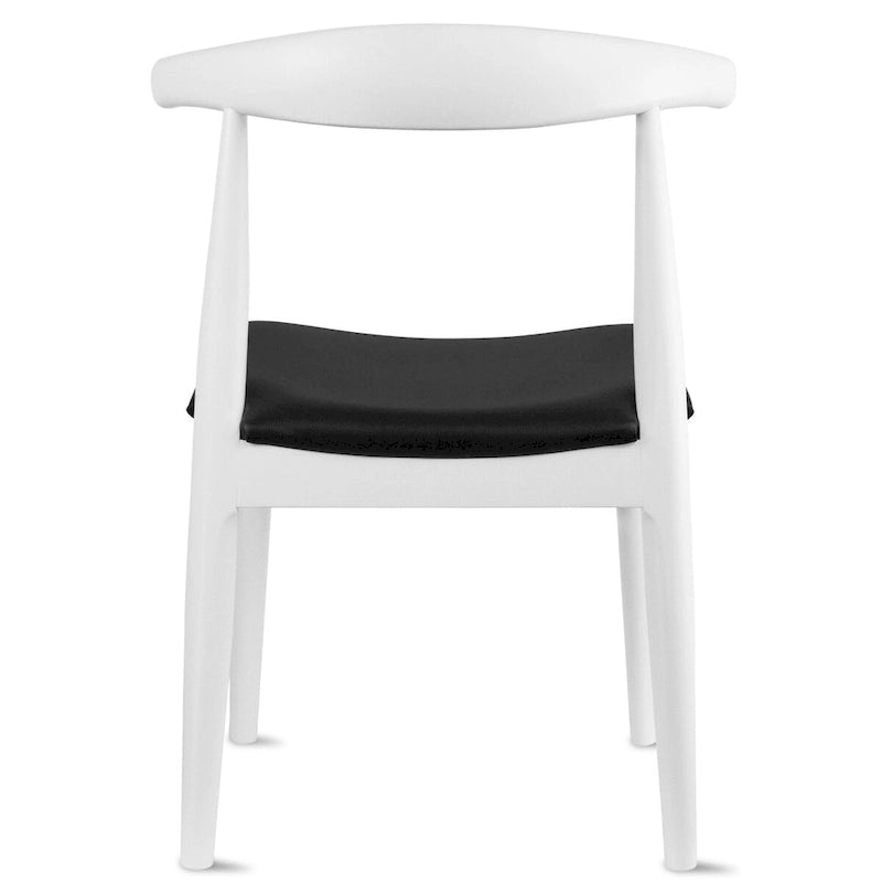 Wood Dining Chairs with PU Leather or Fabric Cushion Seat
