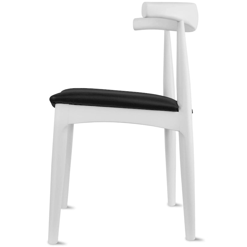 Wood Dining Chairs with PU Leather or Fabric Cushion Seat
