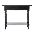 Grey 2-Drawer Console Table - 38W x 13D x 32H