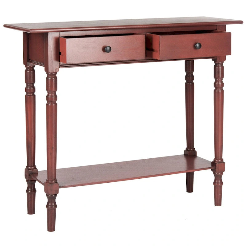 Grey 2-Drawer Console Table - 38W x 13D x 32H