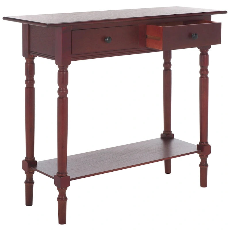 Grey 2-Drawer Console Table - 38W x 13D x 32H