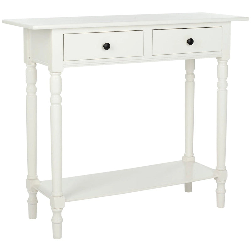 Grey 2-Drawer Console Table - 38W x 13D x 32H