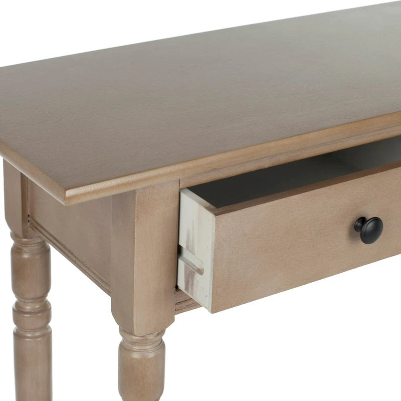 Grey 2-Drawer Console Table - 38W x 13D x 32H