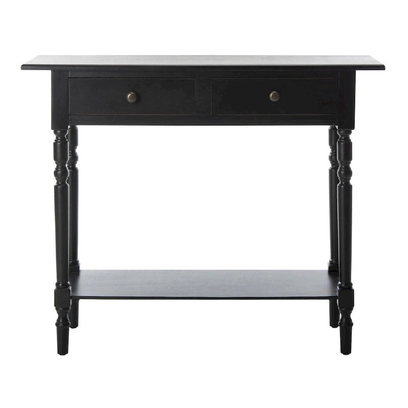 Grey 2-Drawer Console Table - 38W x 13D x 32H