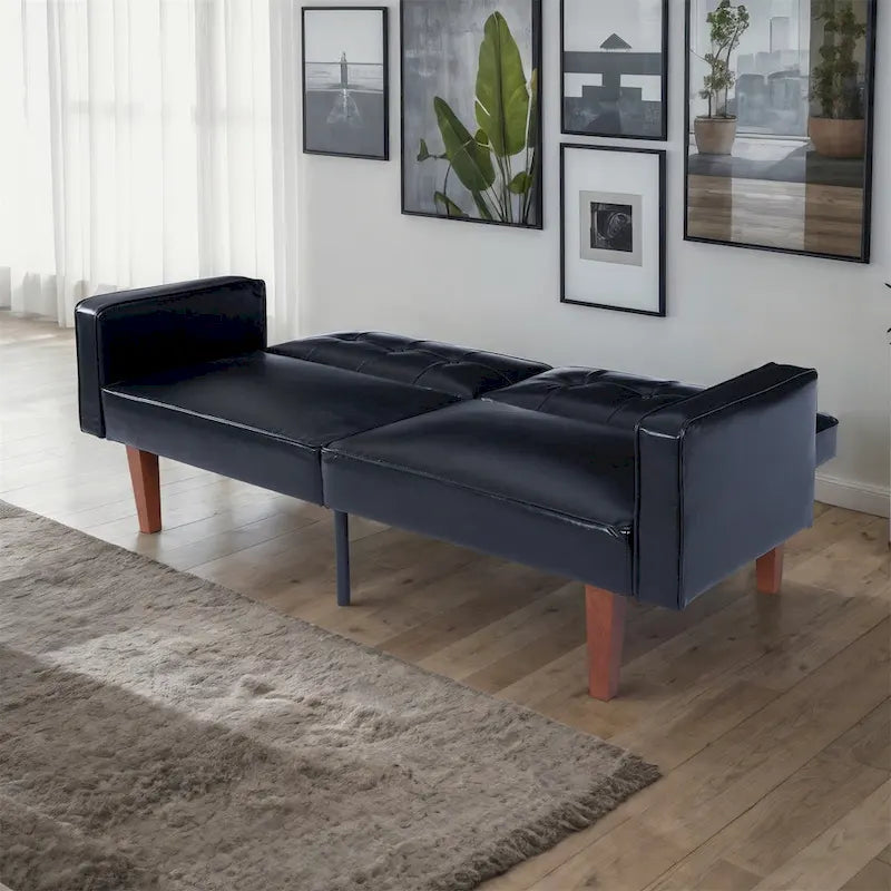 Convertible Sofa Bed with 2 Pillows