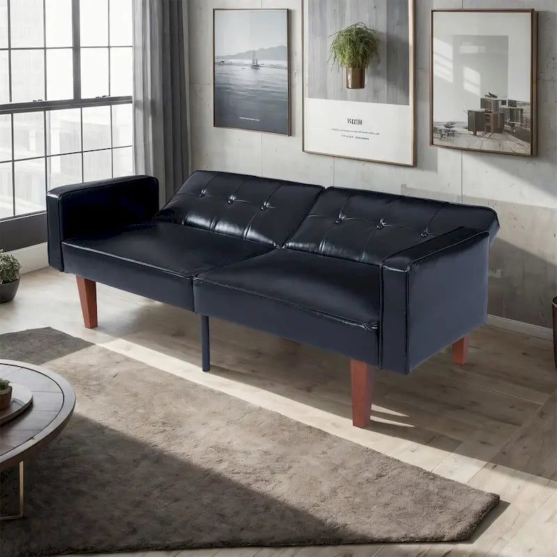 Convertible Sofa Bed with 2 Pillows